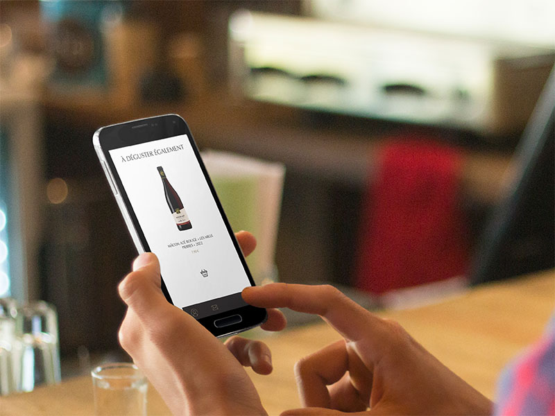 Cave d'Azé - Fiche vin Smartphone