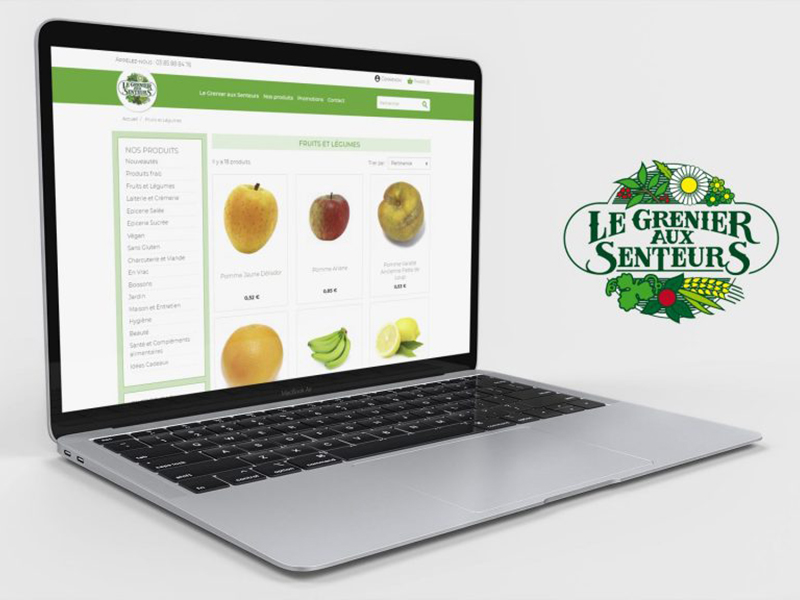site e-commerce le grenier aux senteurs