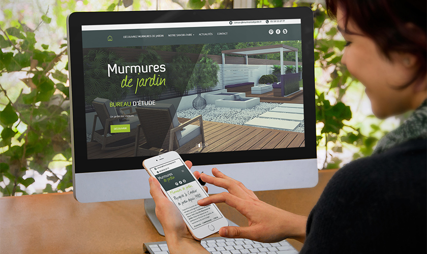 Site Internet Murmures de Jardin