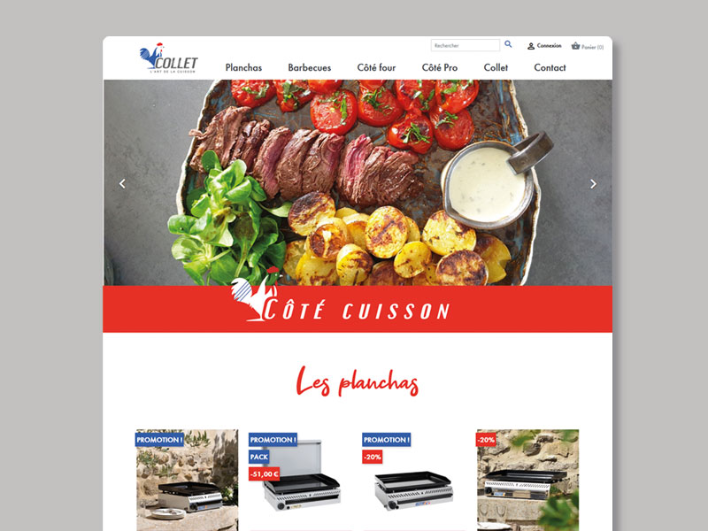 site e-commerce collet cuisson